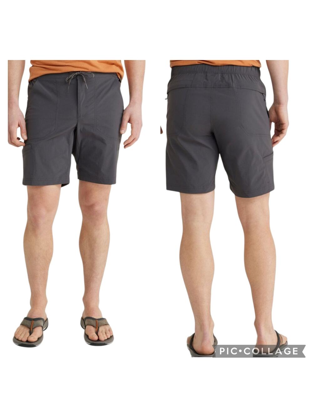 LL Bean Men's Cresta Hiking Shorts Comfort Waist 9" Alloy Gray NWOT Size L